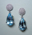 Brinco Gota Cristal Banhado a Ouro 18K