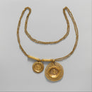 Colar Medalha Espírito Santo Banhado a Ouro 18K