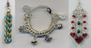 Conjunto Medalha e Brincos Ponto de Luz