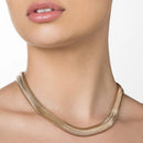 Corrente Rabo de Rato 45 cm Banhada a Ouro 18K